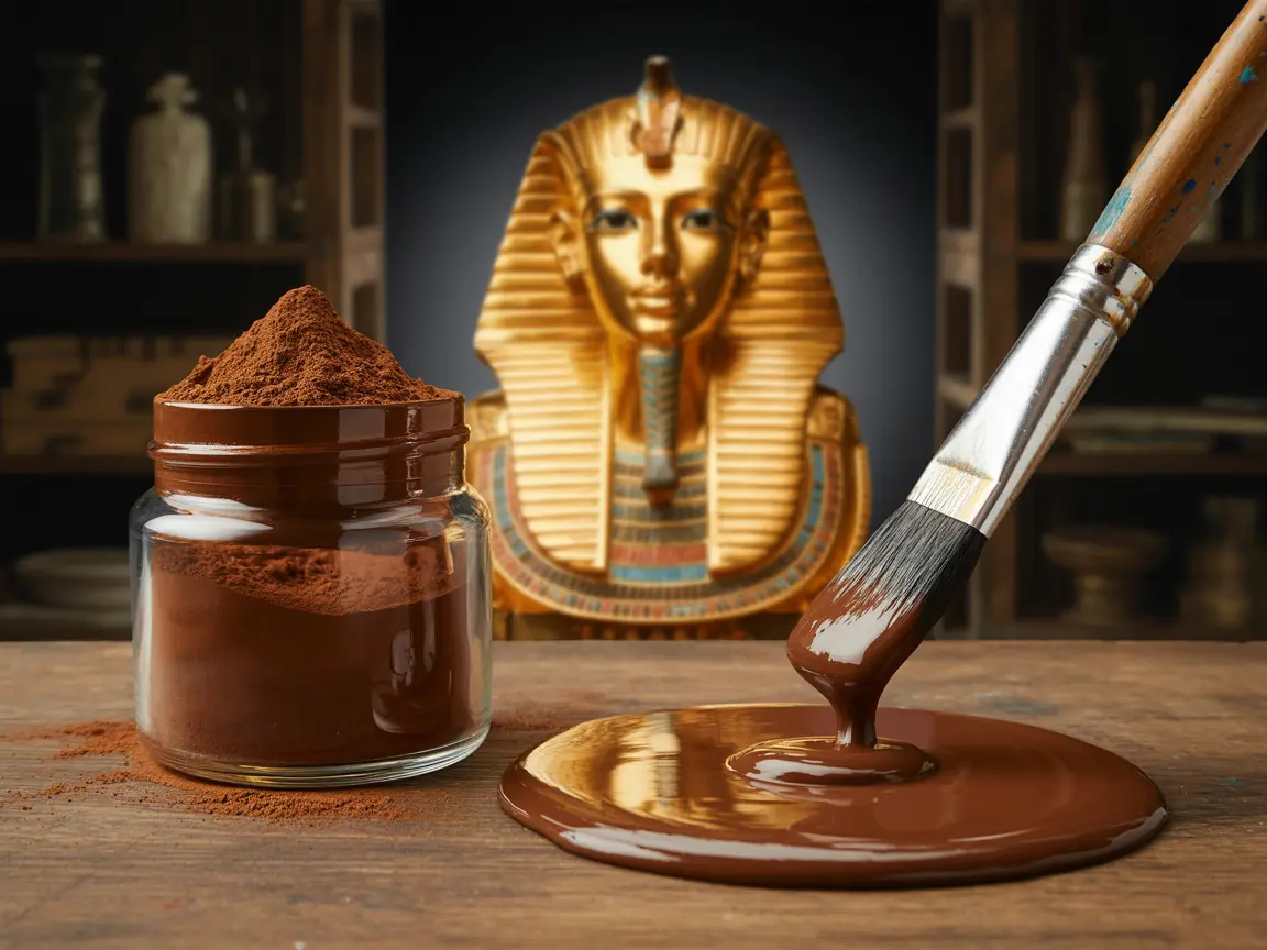 Mumijų ruda: dažų pigmentas iš tikrų Egipto mumijų